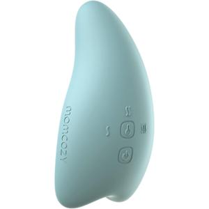 Momcozy Warming Lactation Massager 2-in-1, Soft Breast Massager for Breastfeeding, Heat + Vibration Adjustable for Clogged Ducts, Improve Milk Flow, Blue-Green