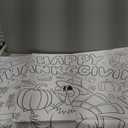 Thanksgiving Coloring Tablecloth for Kids, Giant 30x72 Inch Poster with Turkeys, Pumpkins, Harvest Symbols, Perfect for Party Games, Classroom Activities, Arts Crafts, Indoor Holiday Decor