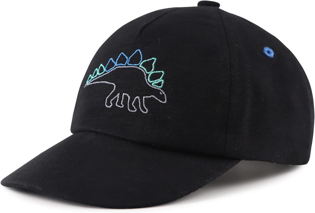 JANGANNSA Dinosaur Boys Girls Caps Embroidery Baby Baseball Caps Cotton Infant Toddler Kids Hat Spring Summer Autumn (1-2T)