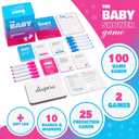 Baby Shower Game for a Memorable Party - Baby & Mommy Quiz Game - Prediction Advice Cards - Suitable for Gender Reveal Parties & Party Favors - Gender Neutral (Multicolor)