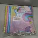 Unicorn Birthday Party Decorations for Girl - Purple Pink Theme Balloon Set, Rainbow Balloons With Heart and Star for Baby Shower Kids Supplies (Multi)