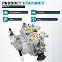 127-9289 Carburetor for specific Toro TimeCutter & Titan and Exmark Quest & Radius Riding Mowers E-Series S-Series Replace 136-7840 136-7842 with Fuel Pump