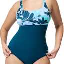 Speedo Women's Endurance+ Color Top One Piece Swimsuit, size 14