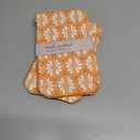 2 x Mangiacotti Cosmetic Bag Travel Essentials Canvas Makeup Pouch Toiletry Bags, 4.75" x 8.5", Clementine