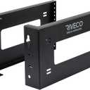 RIVECO 4U Open Frame Rack Wall Mount & Desktop Mount, No Assembly Required Server Rack for Network Equipment & Data AV HiFi Stereo Gaming Electronics Shelf