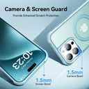 Magnetic Invisible Stand Designed for iPhone 15 Pro Max Case [Military Drop Protection] [Compatible with MagSafe] Shockproof Slim Translucent Matte Cover for iPhone 15 Pro Max Phone Case 6.7", Blue