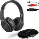 Retekess TA005 Wireless Headphones for TV Watching, TV Headphones for Seniors with Transmitter, Support A/B Channel, AUX, RCA and Optical Input for Elderly, Family (Pack of 1)