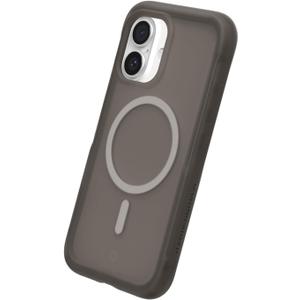 RhinoShield Case Compatible with MagSafe for iPhone 16 | AirX - Ultra-Cushioned Phone Case with Shockproof, Extended Durability, 100% Recyclability - Vero Black