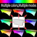 Glow 6FT Fitted Tablecloth White Spandex Table Cover for Folding Rectangle Tables 72" L x 30" W x 30" H with LED Lights and Remote Control for Event, Wedding, Banquet & Parties