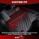 Wayhigh Floor Mats & Cargo Liner for Audi Q3 2019-2025, All Weather TPE Car Mats Waterproof Heavy Duty Floor Liners, Floor Mats Custom Fit for Q3 Accessories