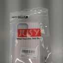 Jusy Compatible with MagSafe Striped Phone Case for iPhone 12/12 Pro, Cute Aesthetic Magnetic Soft TPU and Hard PC Protective Phone Cover for Women Girls (Matte) - Pink and White