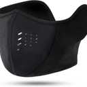 WTACTFUL Balaclava Half Face Mask - Windproof, Breathable & Thermal Protection for Men & Women - for Winter Sports & Outdoors (# Black)