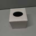 Sumnacon Square Linen Tissue Box Cover - Stylish Cube Tissue Box Holder with Magnetic Bottom, Decorative Tissue Box for Vanity Toilet Tank Dresser Night Stand Table Countertop Office Car, Beige