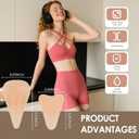 2 x Seamless Modesty Cover, Invisible Silicone Insert, Discreet Underwear Guard, Smooth Front Concealer Pad, Comfort Wear Protector for Women (4 Pack)
