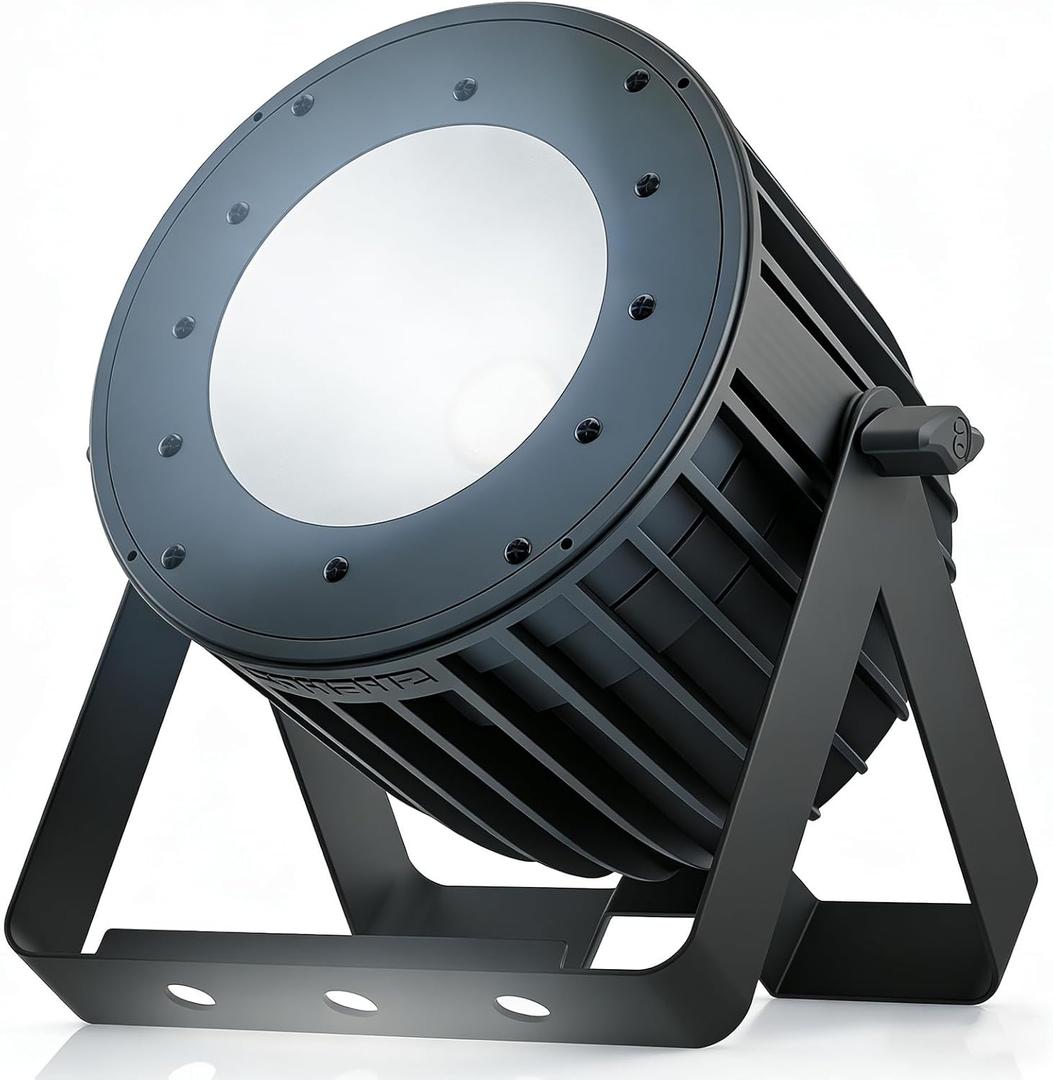 SHEHDS LED COB 200W Par Lights Cool White and Warm White 2in1 Stage Wash Lights 69 Degree Beam Angle DMX&Sound Actived Control Aluminum Alloy Shell Uplights for Disco DJ Church Wedding Concert Show