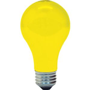 GE 97495 Bug Lite A19 Bulb, 60-Watt, 2-Pack (Yellow)