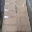 47.2 Fluted Makeup Vanity Desk with 38 Mirror and Lights, Modern Tall Vanity Table with Detachable Top, 8 Drawers & Shelves Storage, Dressing Table Built-in Power Outlet for Bedroom