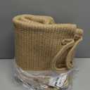 Jute Woven Rope Laundry Hamper, Tall Laundry Basket for Blanket Storage, Large Dirty Clothes Hamper for Toys, Decorative Baby Nursery Hamper for Bedroom, Living Room - Jute Brown, 58L