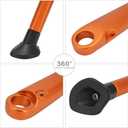 Dirt Bike Kickstand Motorcycle Side Kick Stand 7075 Aluminum with Springs Bolts for 150 200 250 300 350 400 450 500 505 530 EXC XC XCW XCF XCFW EXCF EXCR XCRW Supermoto Enduro Motocross Orange
