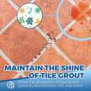 32oz Grout Sealer Spray Complete Kit with 4 Tools(Covers 200+ SF), Waterproof Tile Sealer for Shower, Kitchen, Bathroom - 100% Safe Indoor & Outdoor, Clear Grout Sealant Protector for Stone, Marble