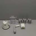 Ourokhome Rotary Cheese Grater Hand Crank, Kitchen Shredder Speed Mandolin Slicer Nuts Grinder with Handle and Drum Blades for Cheese, Vegetable, Walnuts, Chocolate, Potato, Carrot, 3 Blades, White