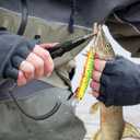 Piscifun Fishing Pliers, Saltwater Fishing Pliers with Split Ring, Fish Hook Remover, Corrosion Resistance Fly Fishing Pliers with Braid Cutters, Sheath and Lanyard, Fishing Gear Gifts for Men (Black)