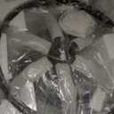 20" Large Farmhouse Chandelier for High Ceiling, 6 Light Vintage Cage Pendant Light Fixture Black Chandeliers for Living Room Staircase Entryway Kitchen