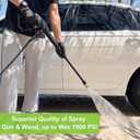 Bear Force Pressure Washer Spray Gun Trigger Handle, Pressure Water Gun, Compatible with Some of Ryobi, Greenworks, Craftsman, Kar-cher, SunJoe, Westinghouse, LWQ Electric Pressure Washer Max 1900 PSI