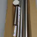 Shower Curtain Rod, 1" Diameter Heavy Duty Tension Shower Rod, Non Slip Adjustable 28-74 inch No Drilling Shower Curtain Rods Spring Tension For Bathroom, Shower Stall, No Rust, Silver