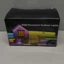 200Ft Permanent Outdoor Lights for House, RGB Halloween House Light Outdoor with Remote APP Control,IP67 Waterproof for Outside DecorationsEaves Lights for Christmas, Holiday, Party, Daily