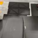 Vintage Double Layer Bread Box for Kitchen Counter Bamboo Bread Storage Container Large Capacity Bread Storage Bin (Antique Black)