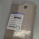 Chyhomenyc Stone Beige Curtains 45 Inch Length 2 Panels, Faux Linen Textured Semi Sheer Light Filtering Soft Airy Rod Pocket Window Treatment Drapes for Living Room Bedroom, Each 30" Wx45 L