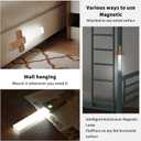 ASAWASA Motion Sensor Night Lights, Under Cabinet Lighting Magnet Body Hallway Lamp, Rechargeable Battery Powered LED Wall Sconces, Portable for Stairway Kitchen Bedroom Restroom Closet