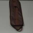 Camping Travel Cooking Utensils Organizer Travel Bag with Net Pockets, Portable Pouch for BBQ Camp Cookware Kitchen Kit,13x5.1x4.9inch (Oxford Cloth, Nylon, Metal) (Brown)
