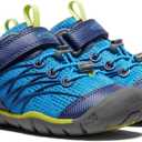 KEEN Unisex-Child Chandler CNX Comfortable Sneakers (1 Big Kid, Brilliant Blue/Blue Depths)