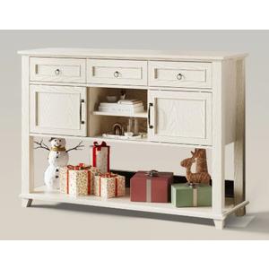 47" Farmhouse Console Table With Storage And 3 Drawers