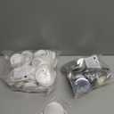 CREWORKS 100 Sets 2.25 inch/ 58mm Blank Button Badge for Button Making Machine, Button Maker Supplies Round Badge Button Press Refill, Includes Metal Shells & Clear Mylar & Plastic Base