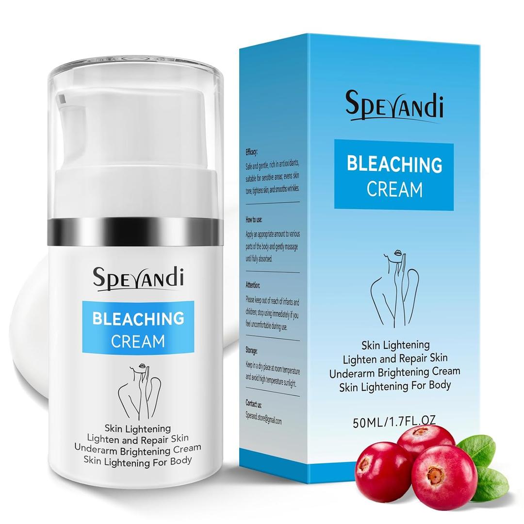 4 x Skin Brightening Cream for Body Dark Spot Corrector for Private Parts, Inner Thigh, Bikini Areas Fades Hyperpigmentation & Uneven Skin Tone, Skin Lightening Cream for Underarms, Knees, 1.7 fl oz