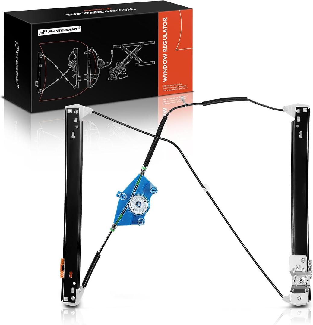 A-Premium Power Window Regulator Without Motor Compatible with Audi A4 2002-2008 A4 Quattro 2002-2008 RS4 2007-2008 S4 2002-2008 Front Passenger Side