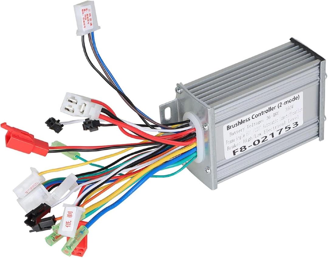 WFLNHB 36-48V 350W E-Bike Brushless Motor Square Wave Controller DC Replacement for Electric Bicycle Scooter