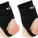 (1+1) Shield Protector Sports Ankle Guard Soccer Football Guard Black