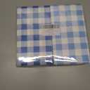 Blue Gingham Napkins Disposable Rectangle: 100PCS Checkered Paper 15.7x11.8 Inch for Dinner Party