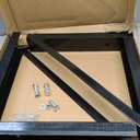 18x18 Bolted Steel Mounting Brackets for Trailer Tool Box, Set of 2- Black