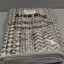 Moroccan Washable Runner Rug, 2x6 Ultra Soft Non-Slip Vintage Boho Hallway Kitchen Runner Rug Floor Carpet for Bedroom Bathroom Laundry Living Room (Black)