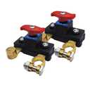 2Pcs Battery Disconnect Switch 12 Volt 24 Volt, High Conductivity Battery Cut Off Switch, Pure Copper Manual Rotary Battery Shut Off Switch for Car Truck RV Boat Power Control