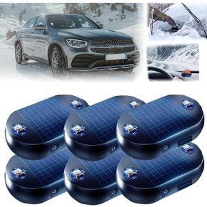 Valentines Day Gifts 6 Packs Car Interference Antifreeze Instrument,Solar AntiFreeze Electromagnetic Car Snow Removal Device,Portable Car Defroster,Fast and Efficient Ice Scrapers for Windshield