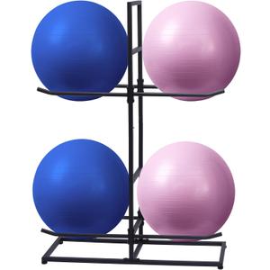 Medicine Ball Rack, Stabilising Ball Rack, Yoga Ball Holder Exercise Ball Holder Equipment Storage Rack for ommercial Gym, Studios, Home Gyms, Compact