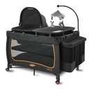 Pamo Babe 6 in 1 Baby Pack and Play with Bassinet - One-Step Setup Travel Crib, Small Portable Playpen for Babies, Portable Baby Bassinet, Changing Table, Toys Bar & Extra Large Storage Bag