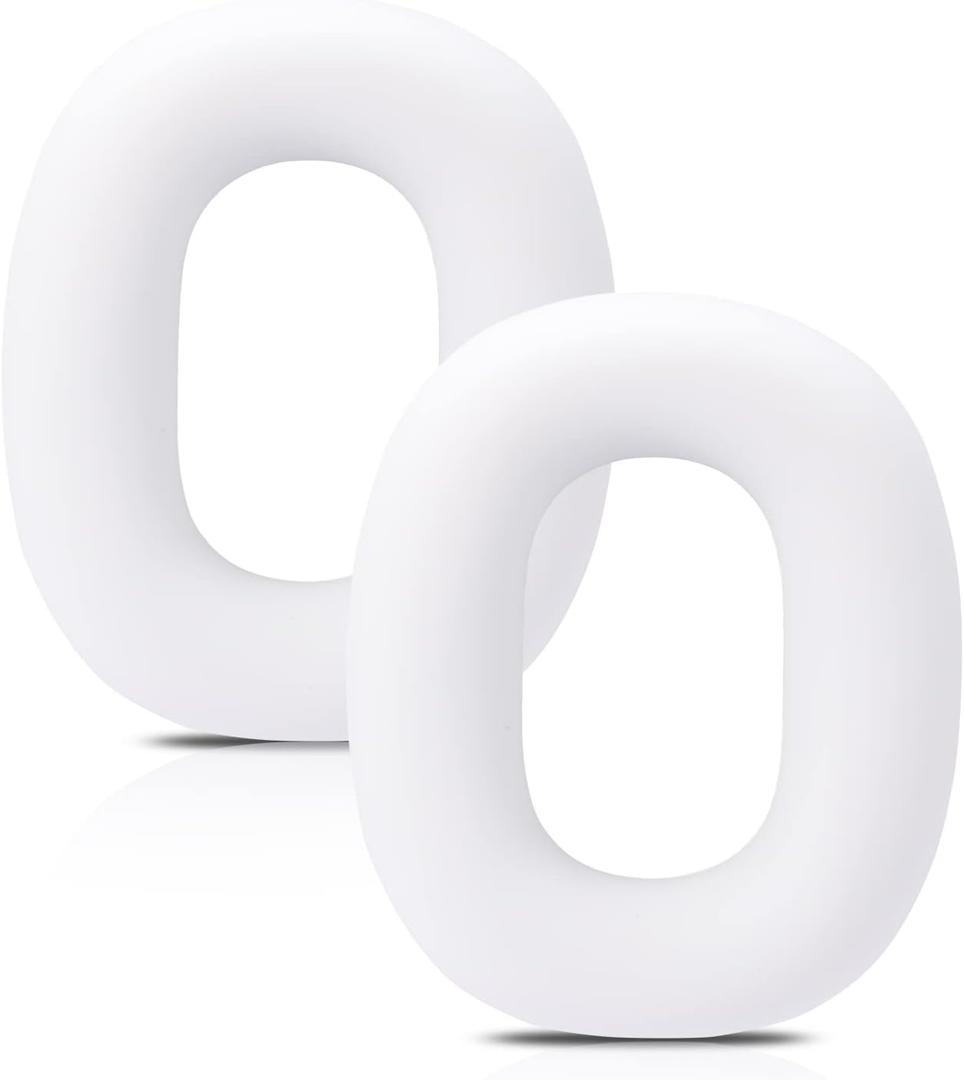 Damex Silicone Earpads Protector, Compatible with AirPods Max Ear Pad (White)
