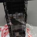 Squirrel Proof Bird Feeders for Outdoors Hanging, Metal Wild Bird Feeder with 4 Feeding Ports | 2.5 LB Capacity, Weather-Resistant for Year-Round Use,Dark Grey